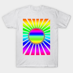 Retro Rainbow Sun T-Shirt